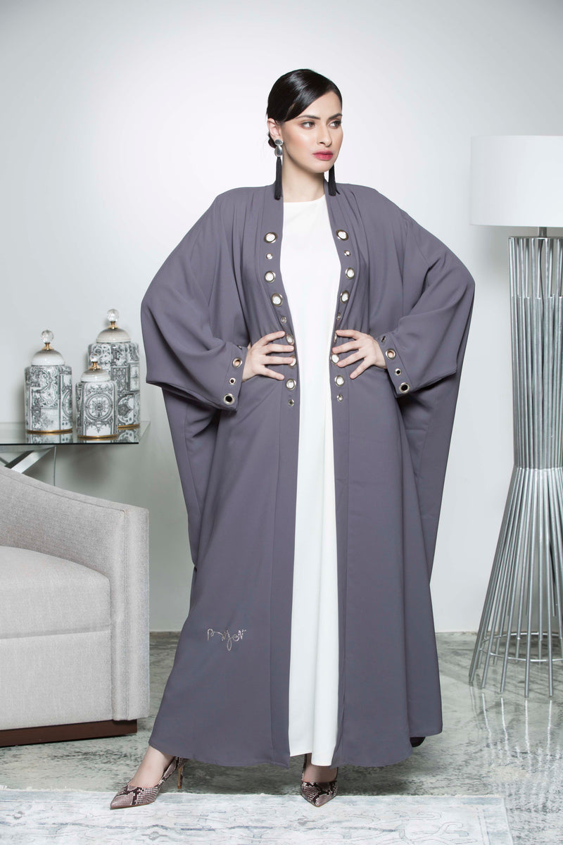 SKY BLUE PLAIN BISHT ABAYA.