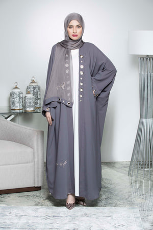 SKY BLUE PLAIN BISHT ABAYA.