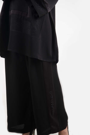 BLACK TROUSER SET SOALON ABAYA.