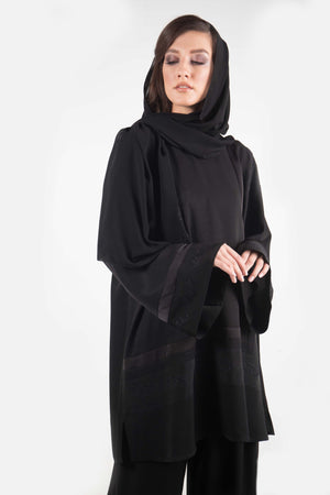 BLACK TROUSER SET SOALON ABAYA.