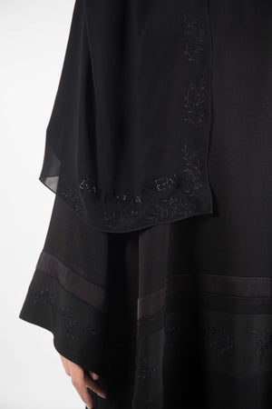 BLACK TROUSER SET SOALON ABAYA.