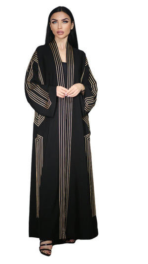 BLACK GOLD DESIGN FOR EVERYDAY ABAYA