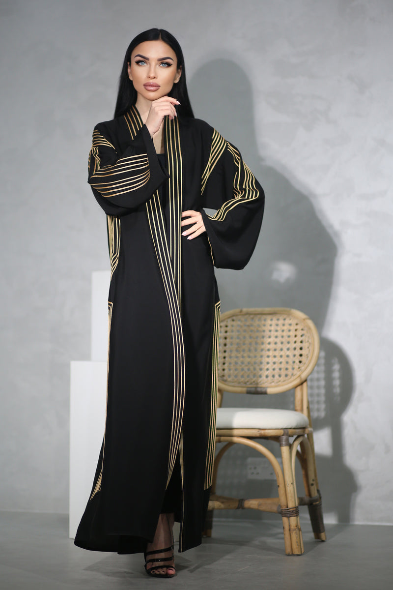 BLACK GOLD DESIGN FOR EVERYDAY ABAYA